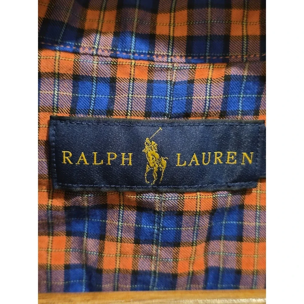Polo Ralph Lauren Men's Button-Down Long Sleeve Large Plaid Preppy Sku 60